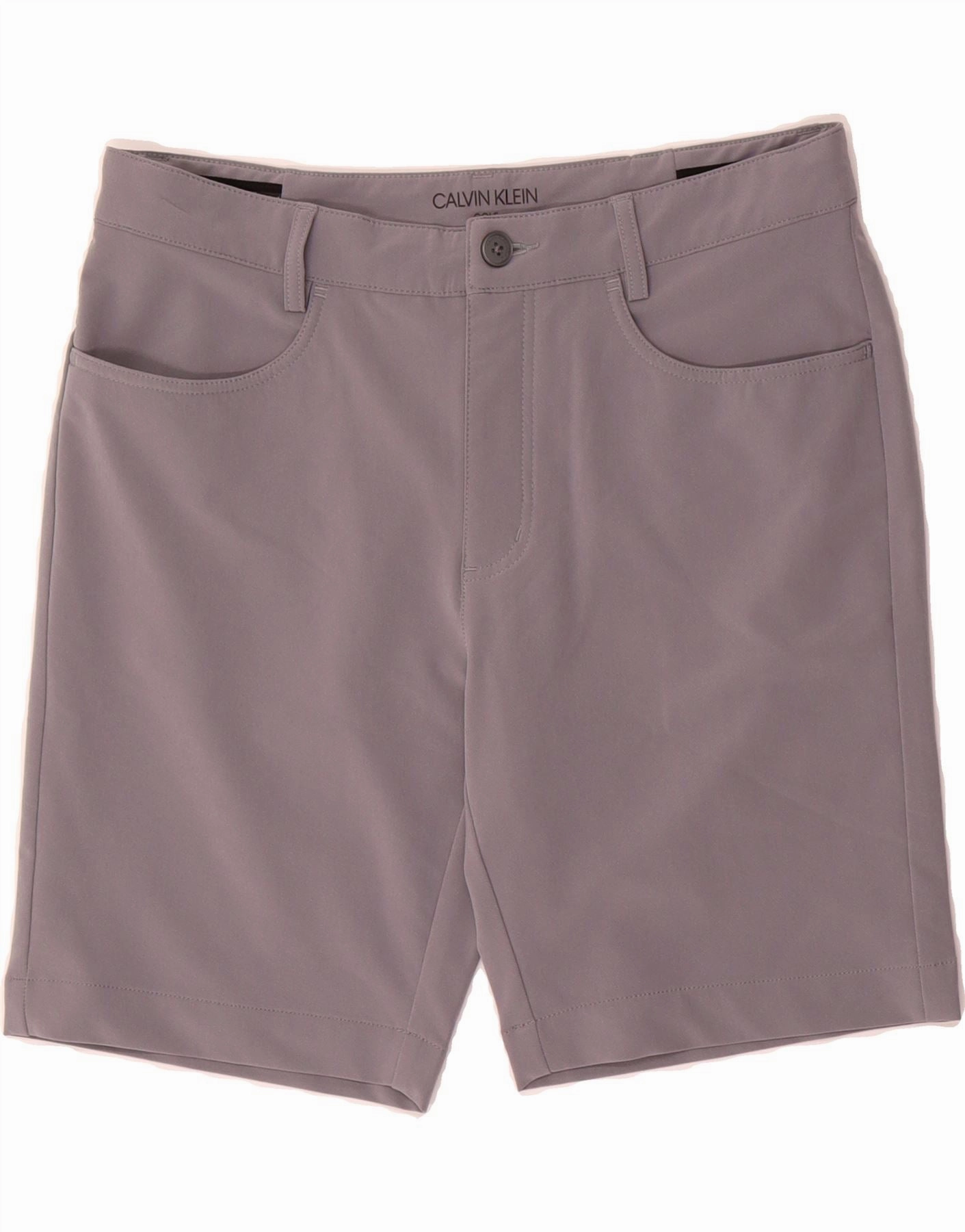 CALVIN KLEIN Mens Golf Casual Shorts W32 Medium Grey Polyester Flex Wear Ultra Breathable