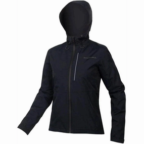 Beauty Endura Hummvee Waterproof Hooded Womens Cycling Jacket - Black
