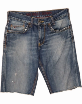QuickAccessPockets TOMMY HILFIGER Mens Denim Shorts W30 Medium Blue Cotton