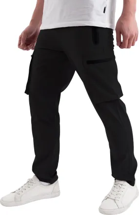 LowProfileStitching Soft Interior Soulstar Classic Mens Cargo Pants - Black