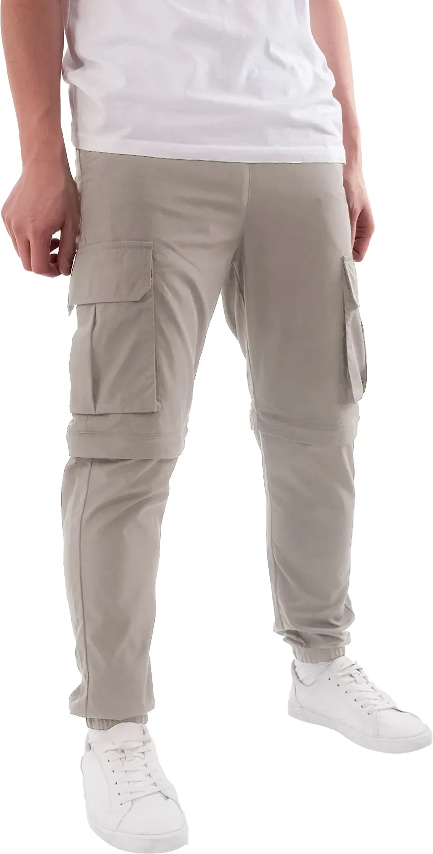 Urban Utility Gusseted Crotch Soulstar Essentials Mens Cargo Pants - Beige