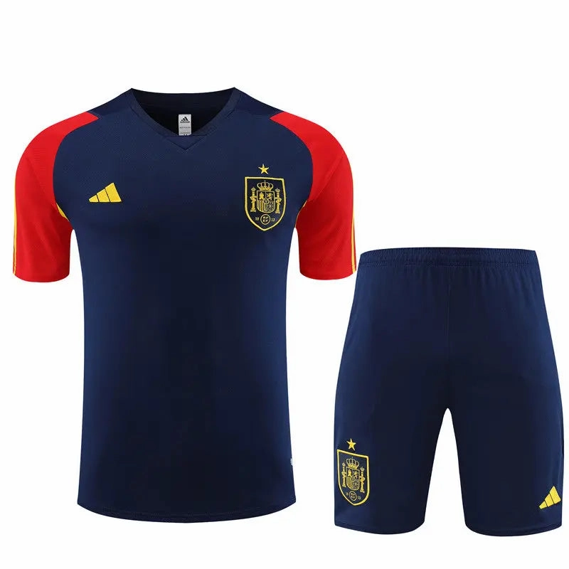 Artistic Spanish Short Sleeve Training Suit For Men T-shirt/short
