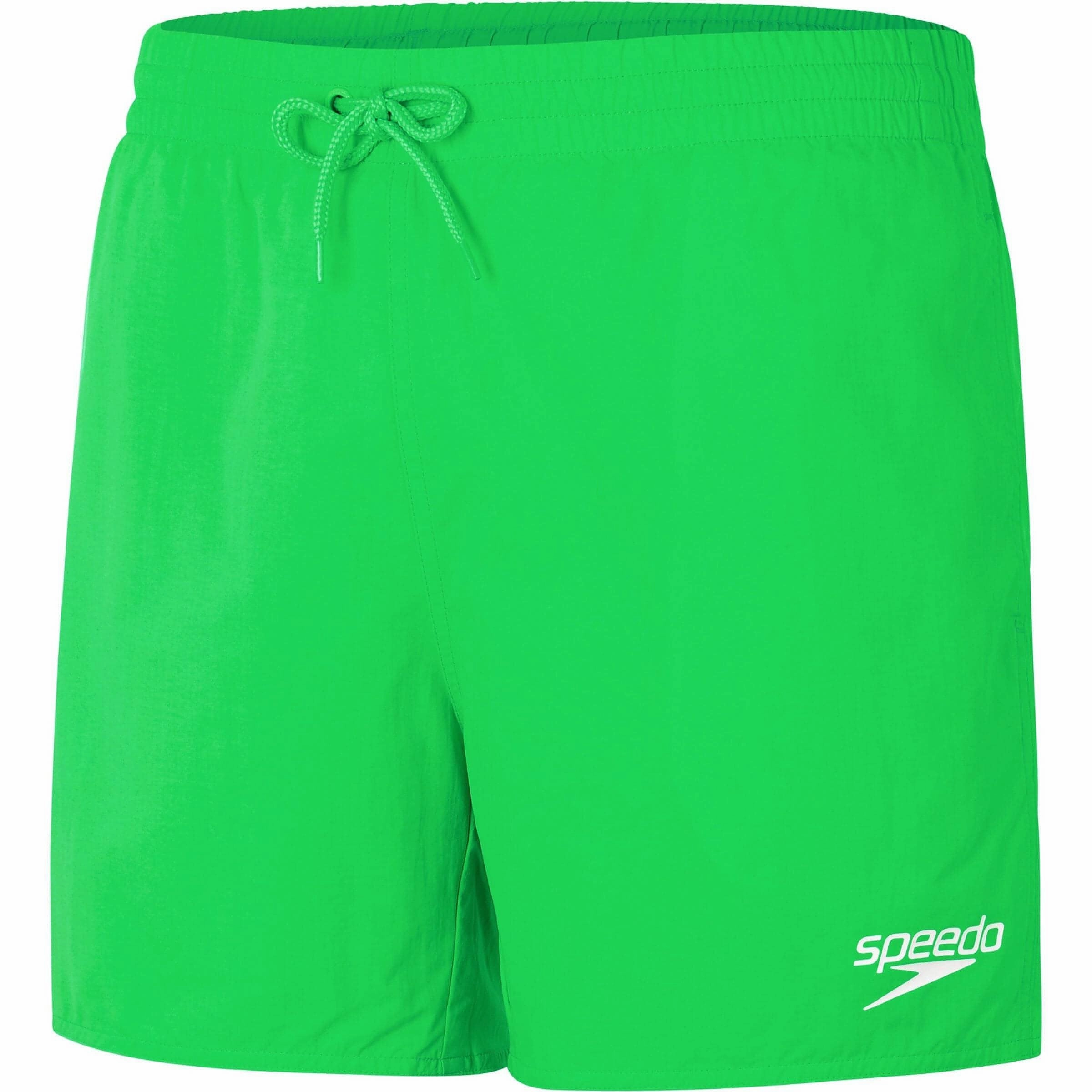 Speedo Core Leisure 16 Inch Mens Swim Shorts - Green Abrasion Resistant Seams