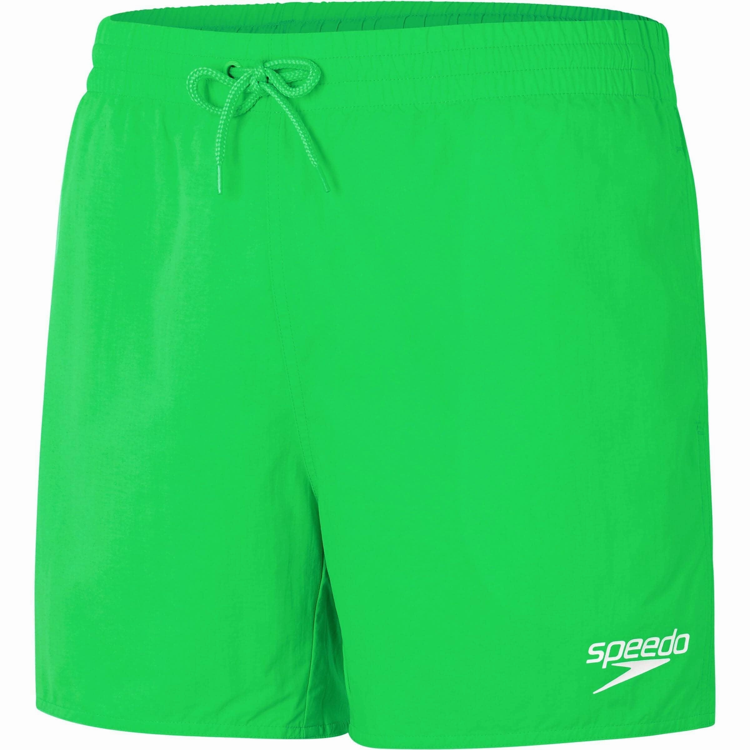 Rubberized grip Speedo Core Leisure 16 Inch Mens Swim Shorts - Green