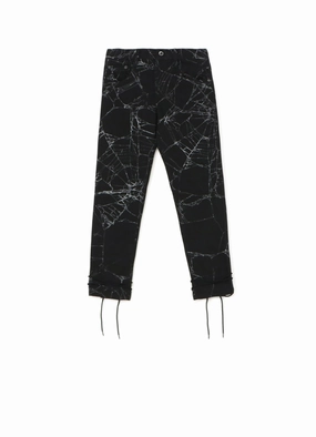 Stain Resistant Spider Drill Back Lace Up Pants