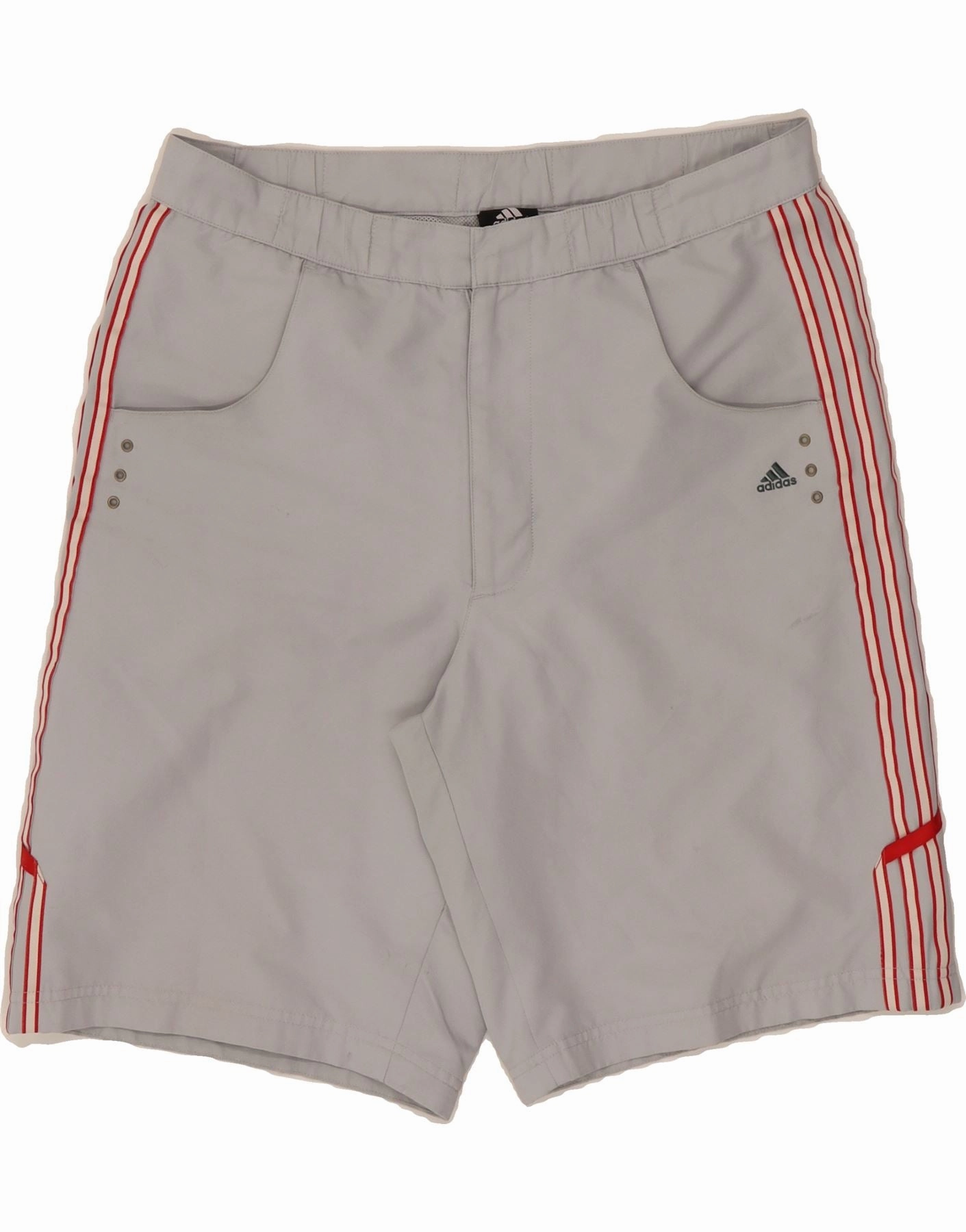 t shirt Bacterial Growth Prevention ADIDAS Mens Casual Shorts Medium W34  Grey Polyester