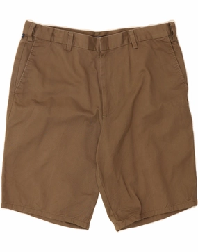 Static Free Finish Eco Certified Dye DOCKERS Mens Classic Fit Chino Shorts W38 XL Brown Cotton