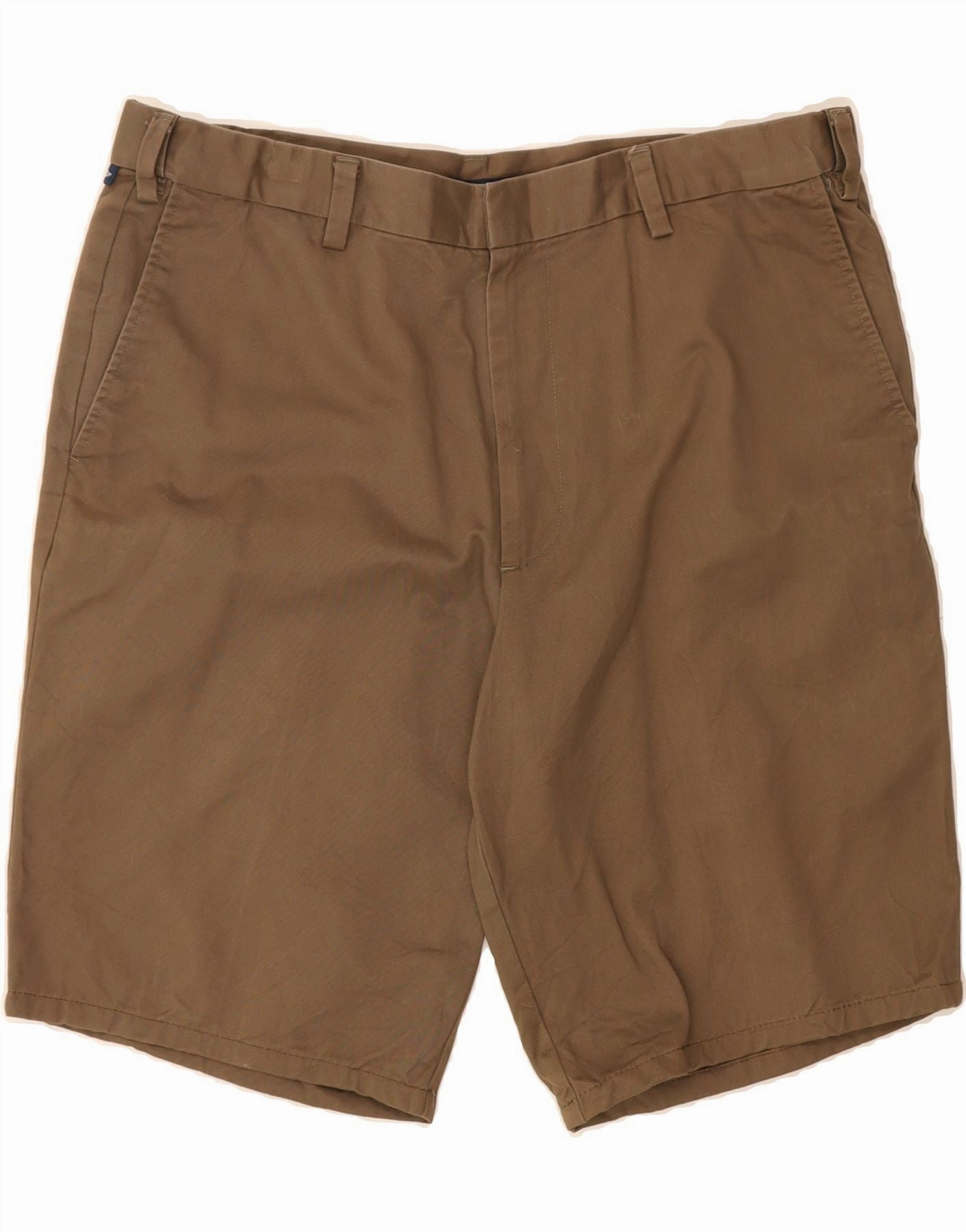 Static Free Finish Eco Certified Dye DOCKERS Mens Classic Fit Chino Shorts W38 XL Brown Cotton