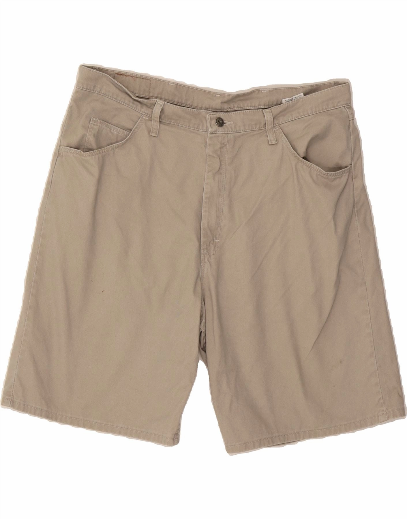 Evening Wear Beach Vacation WRANGLER Mens Relaxed Fit Casual Shorts W38 XL  Beige Cotton