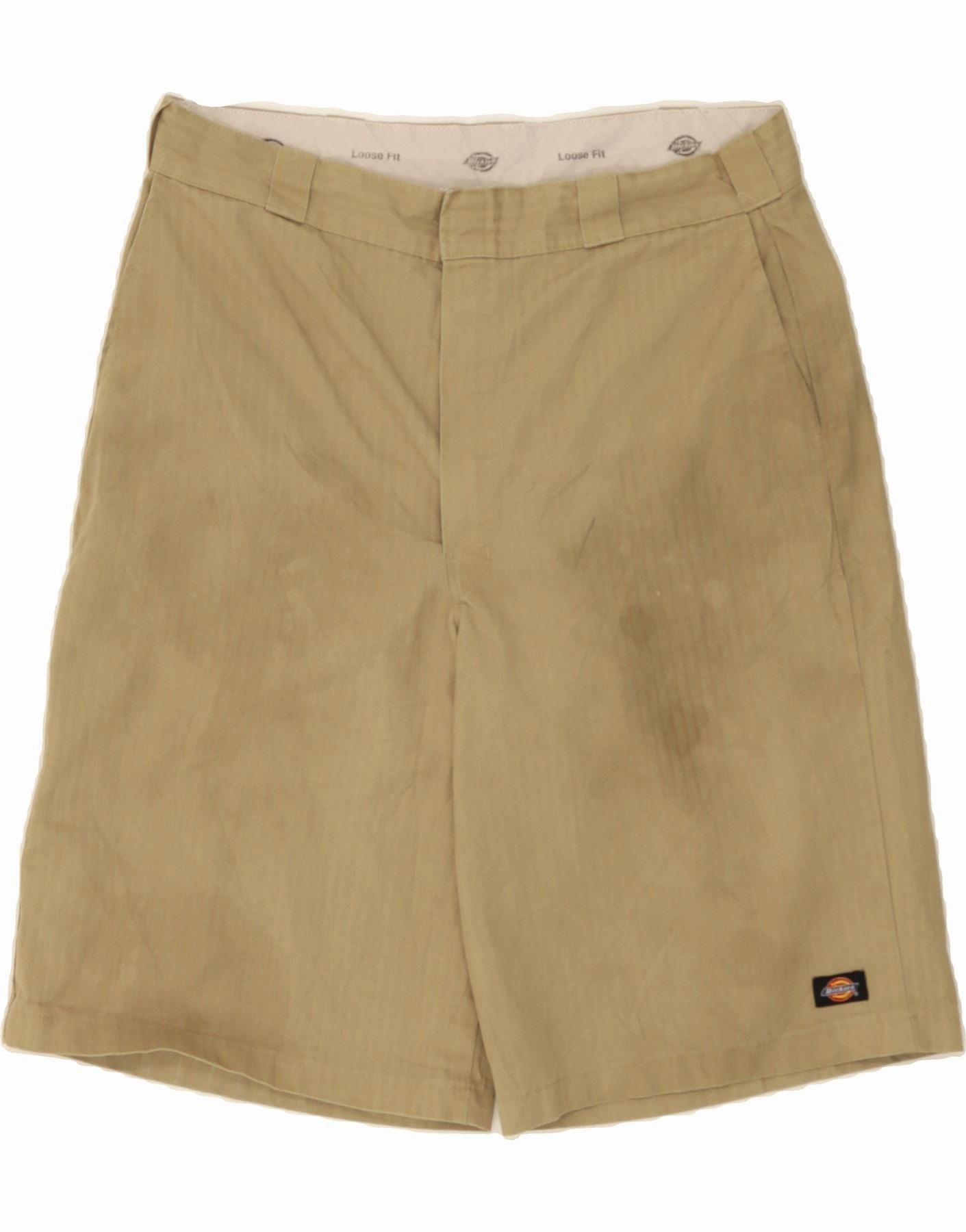 Cargo shorts DICKIES Mens Loose Fit Chino Shorts W38 XL  Beige Cotton
