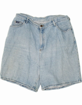 Comfy Layer Leather Look LEE Mens Denim Shorts W38 XL Blue