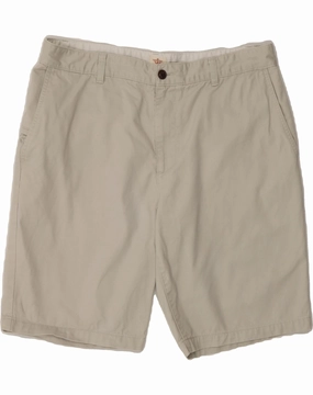 DOCKERS Mens Chino Shorts W36 Large  Grey Cotton Quick Motion