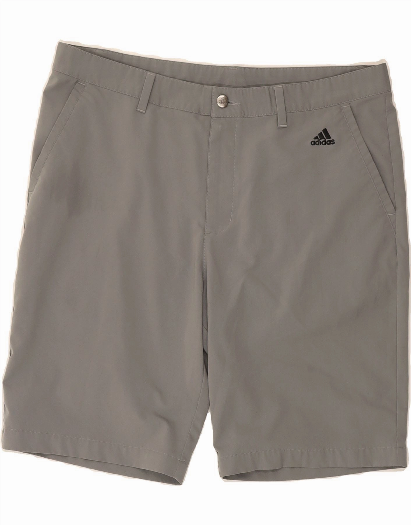 ADIDAS Mens Chino Shorts IT 52 XL W40  Grey Polyester shrink-resistant