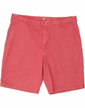 Easy Style IZOD Mens Chino Shorts W38 XL  Pink Cotton