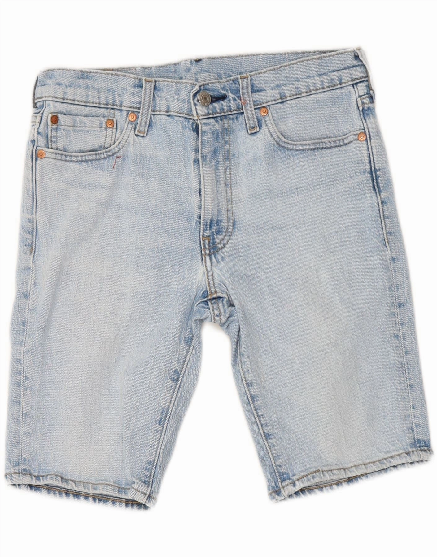 LEVI'S Mens 511 Denim Shorts W30 Medium Blue Cotton Sustainable