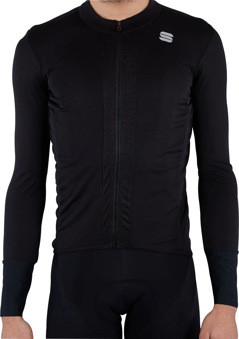 Sportful Strike Long Sleeve Mens Cycling Jersey - Black Effortless Wear