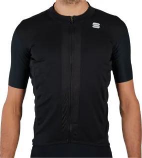 Sportful Strike Short Sleeve Mens Cycling Jersey - Black Trendy Look Sporty Layer