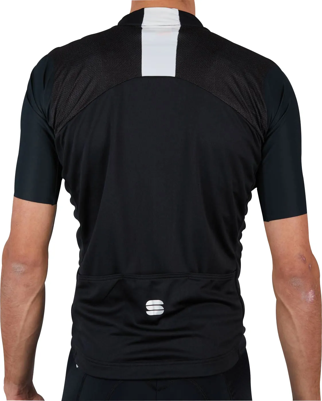 Comfy Fit Layer Sportful Strike Short Sleeve Mens Cycling Jersey - Black