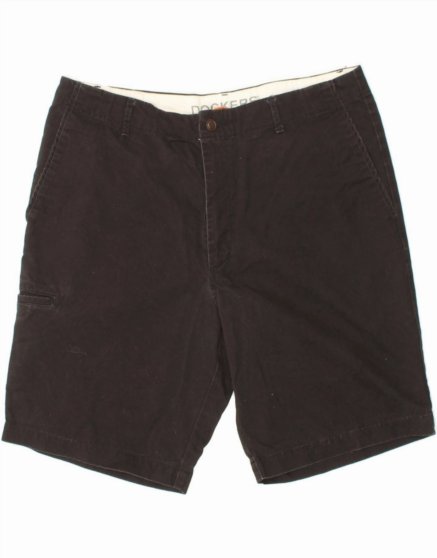 Minimal Stretch DOCKERS Mens Chino Shorts W36 Large Black