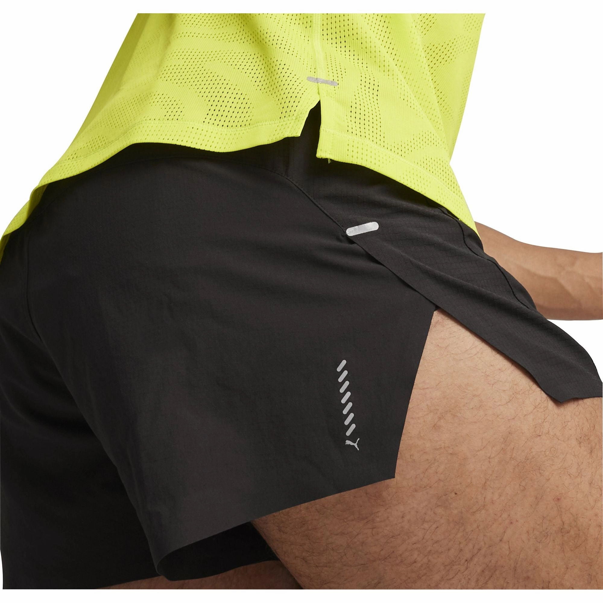 All Day Puma Run Ultraweave Velocity 3 Inch Mens Running Shorts - Black