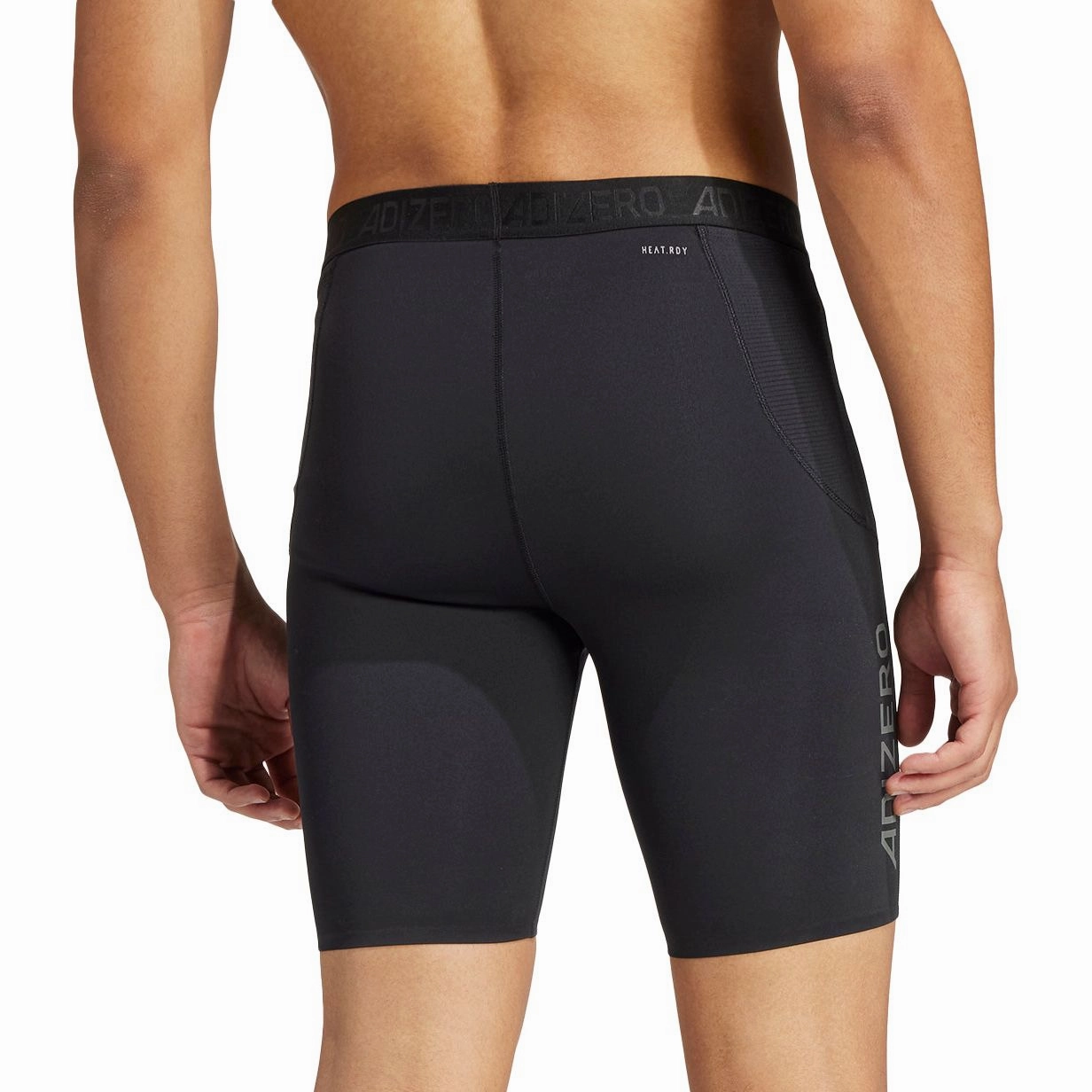 adidas Adizero Mens Short Running Tights - Black Seamless construction Casual Days