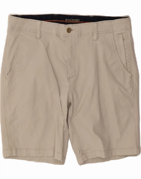 Lightweight Construction stretchy design DOCKERS Mens Chino Shorts W34 Large Grey