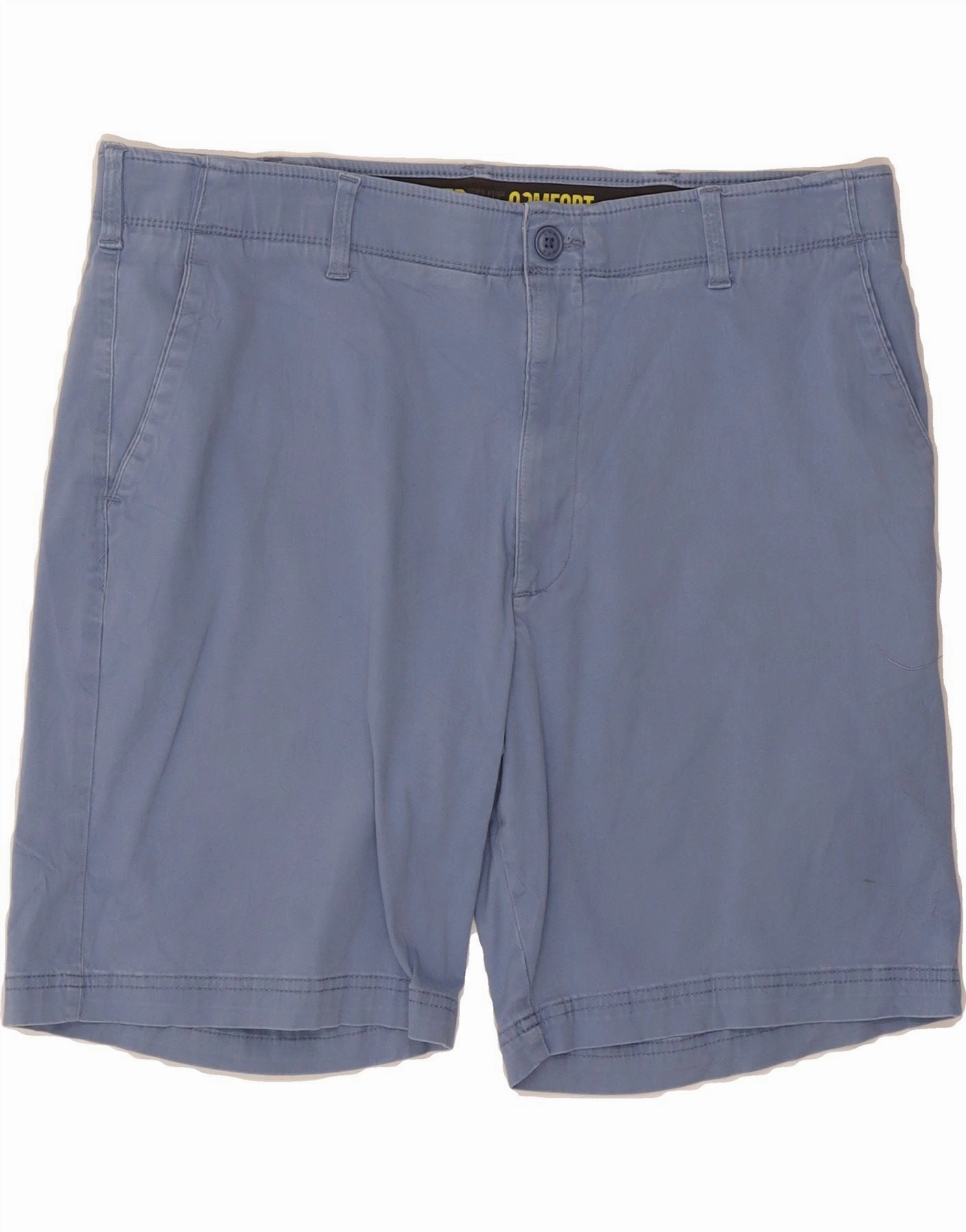 LEE Mens Chino Shorts W40 XL Blue Cotton Soft Texture High Rise Waist