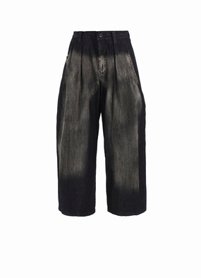 SPOTTED DENIM FRONT BIG POCKET PANTS Travel-Ready