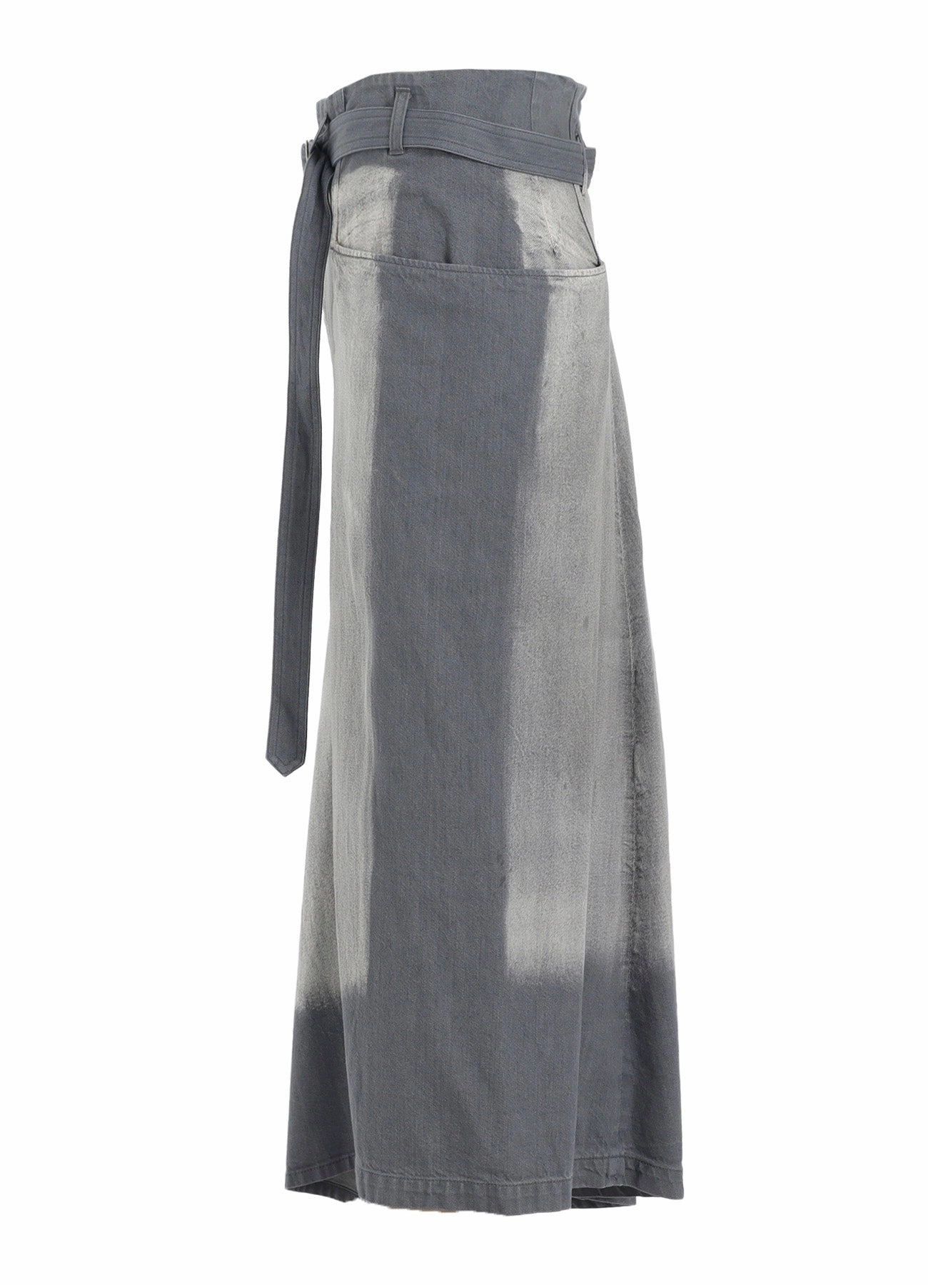 SPOTTED DENIM RIGHT SIDE FLARE SKIRT EcoFriendlyDye Comfy Motion