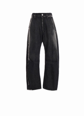 Sport Ready SPOTTED DENIM WIDE LEG GUSSET PANTS