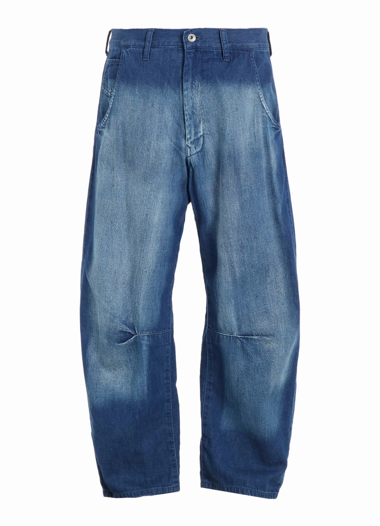 Relaxed Look Work Comfort SPOTTED DENIM WIDE PANTS