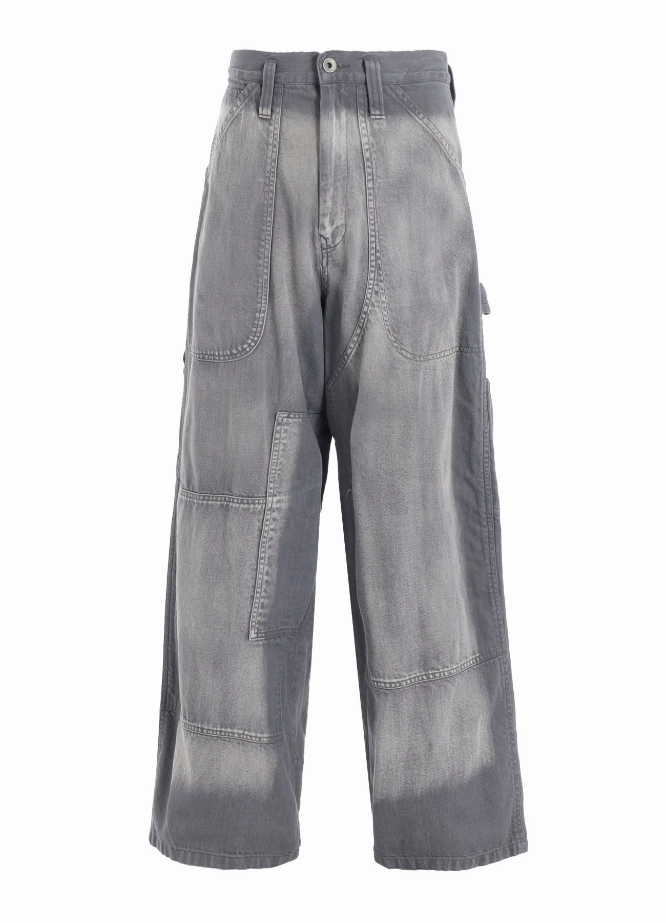 SPOTTED DENIM WORK PANTS Sustainable Material Blend Timeless Fit