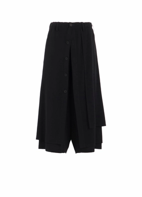 Hygienic Inner Layer TA/PE CREPE DE CHINE F BUTTON WRAP PANTS