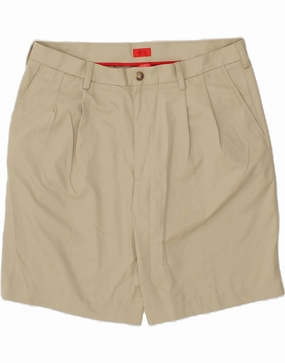 warm tones IZOD Mens Pegged Chino Shorts W38 XL  Beige