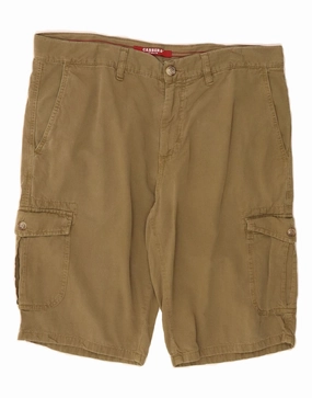 CARRERA Mens 618 Regular Cargo Shorts IT 50 Large W34  Khaki Cotton romper