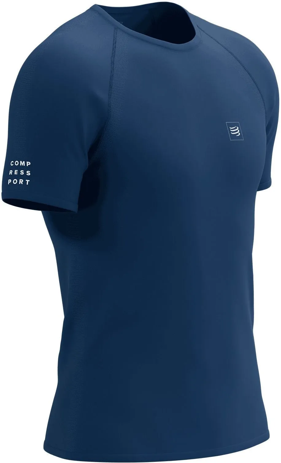 Compressport Training Short Sleeve Mens Running Top - Blue Casual Comfort Top Lightweight Look