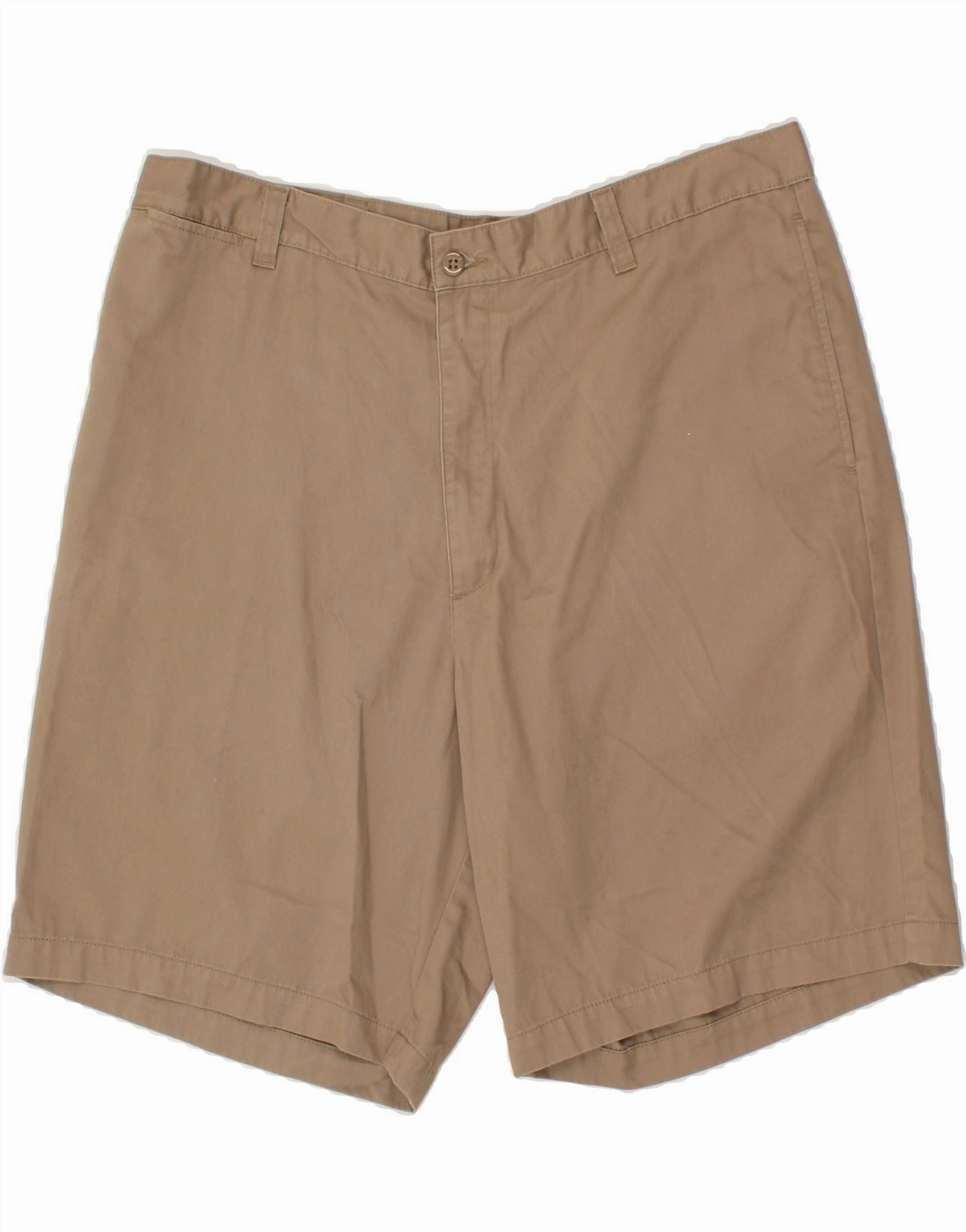 DOCKERS Mens Chino Shorts W40 XL Beige Cotton Gusseted Crotch Double Layered Panels