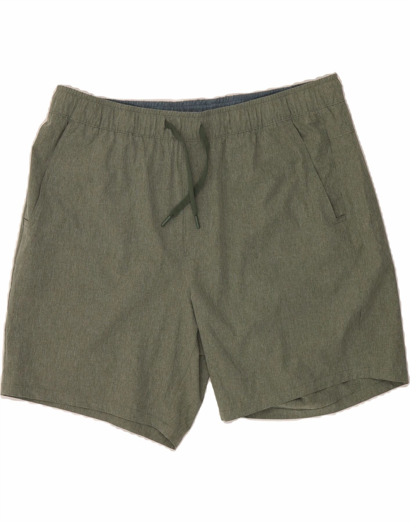HypoallergenicLining EDDIE BAUER Mens Casual Shorts 2XL W42  Green Polyester