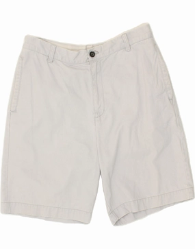 IZOD Mens Chino Shorts W34 Large  Off White Cotton All Occasion Clean Mood