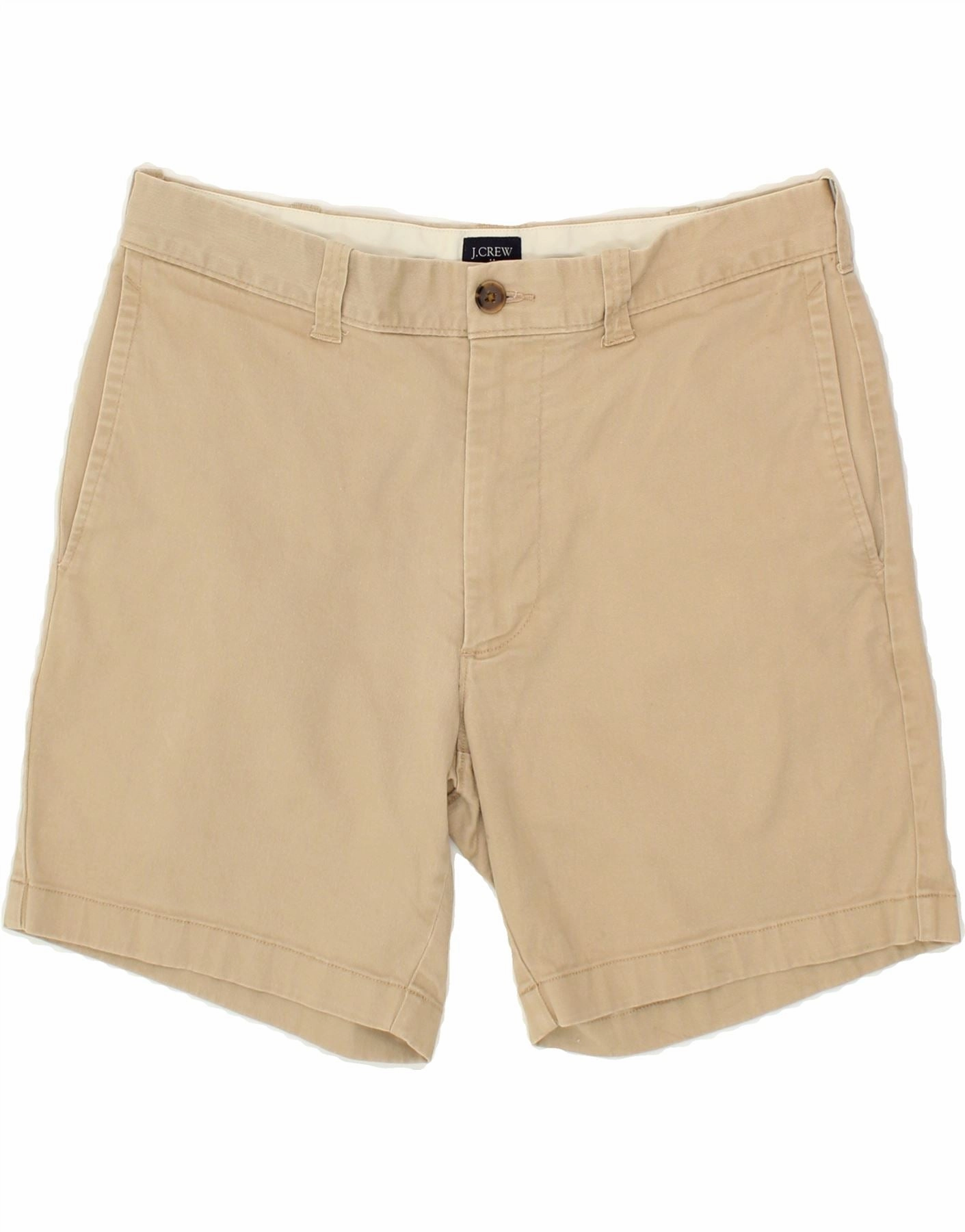 J. CREW Mens Chino Shorts W31 Medium  Beige Cotton boots