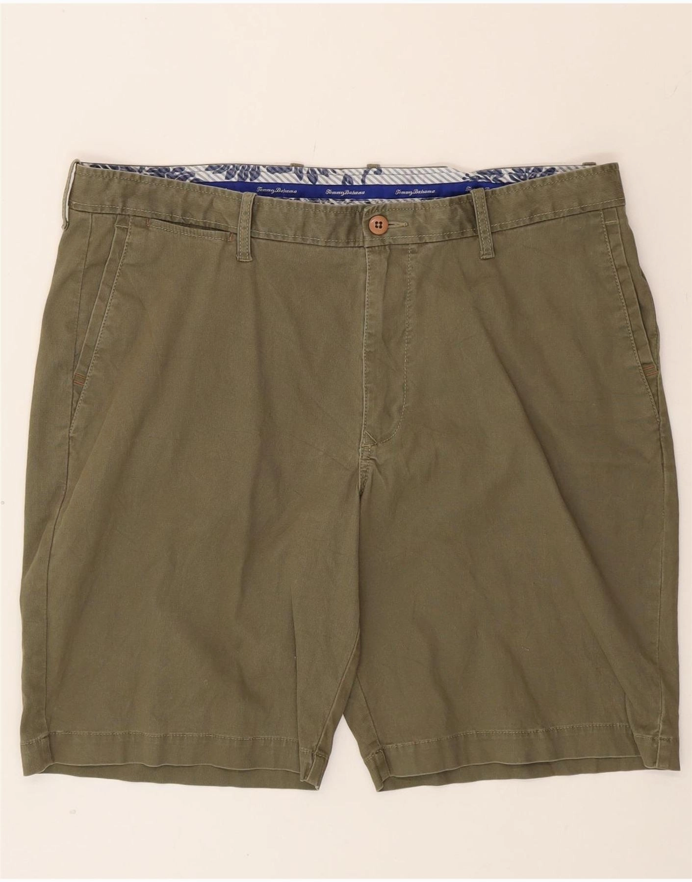 raincoat TOMMY BAHAMA Mens Chino Shorts W40 XL Green Cotton