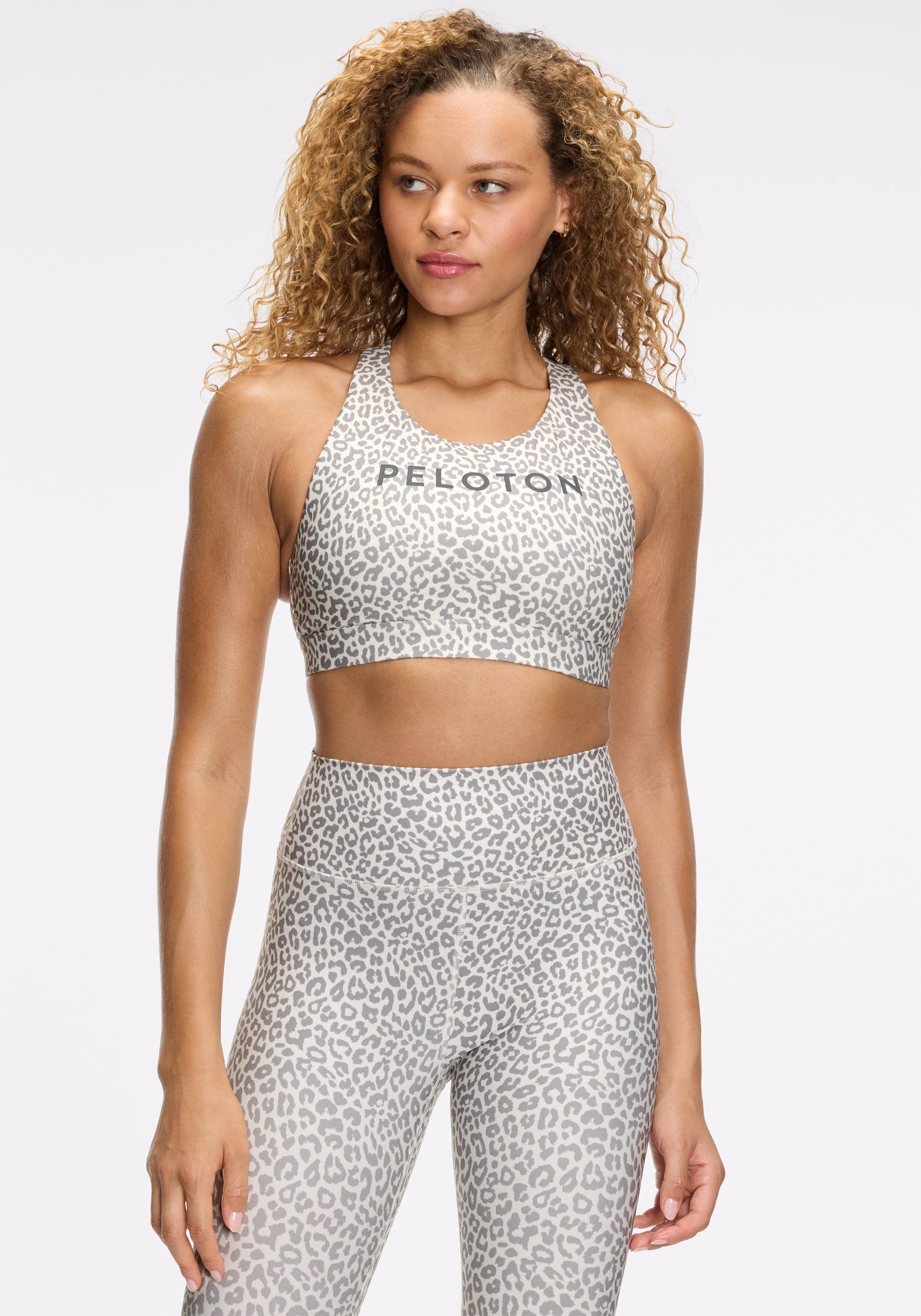 Stone Animal Print Cadent Legging Set Quick Dry For Kids Park Run Squat Proof