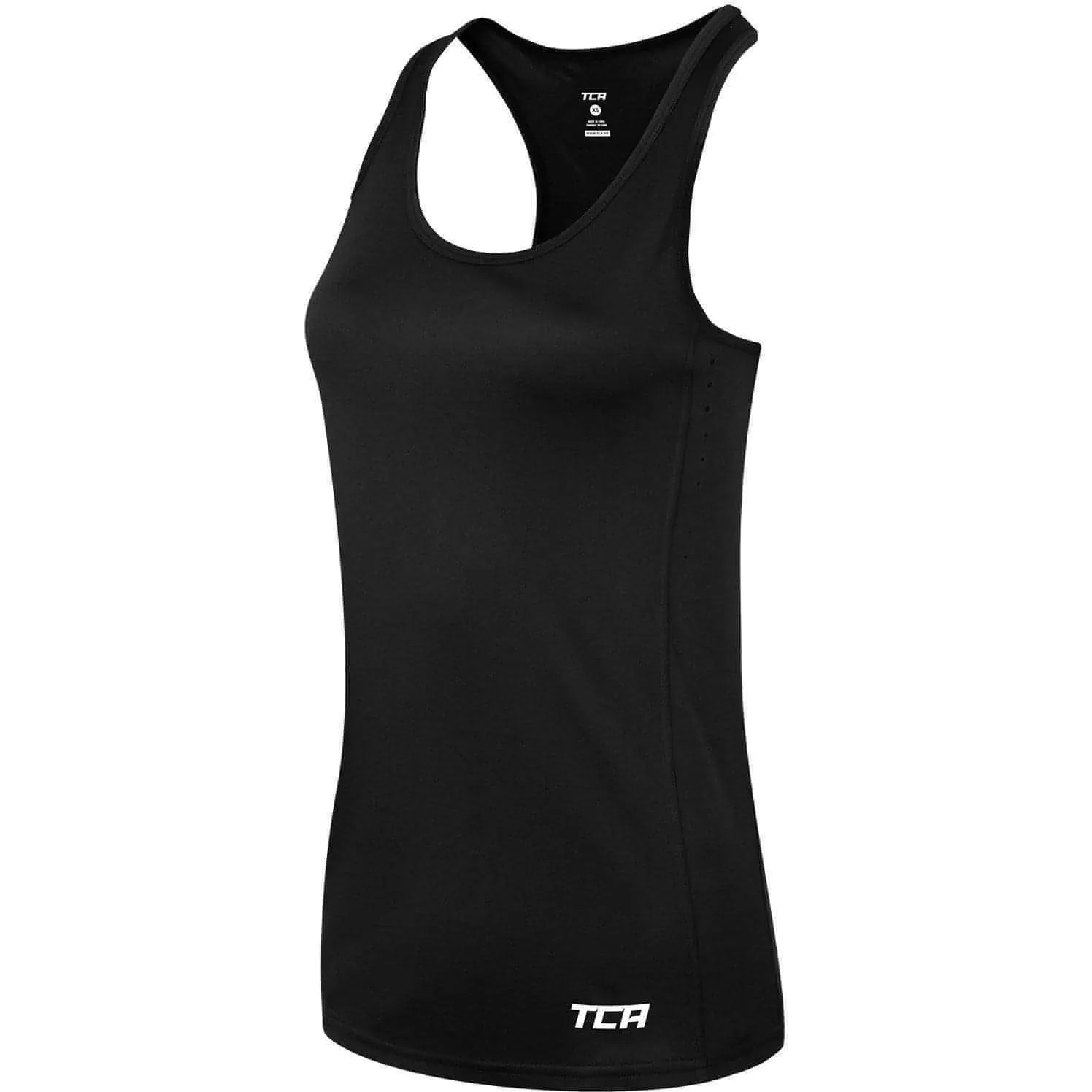TCA Laser Tech Lightweight Womens Running Vest - Black Durable Color Retention
