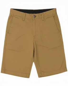 Cross Ventilation Channels VOLCOM Mens Chino Shorts W29 Small  Khaki Polyester