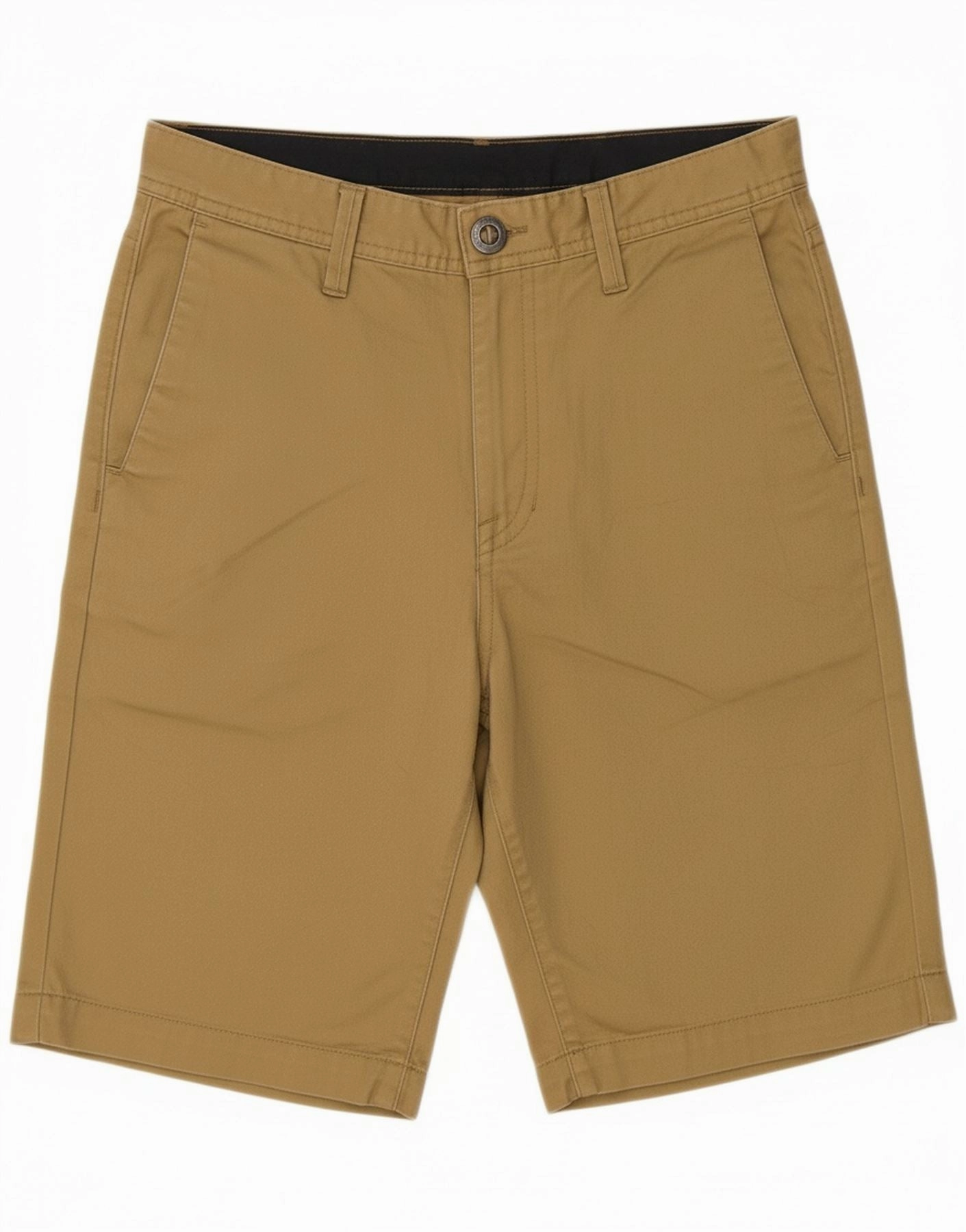 Cross Ventilation Channels VOLCOM Mens Chino Shorts W29 Small  Khaki Polyester