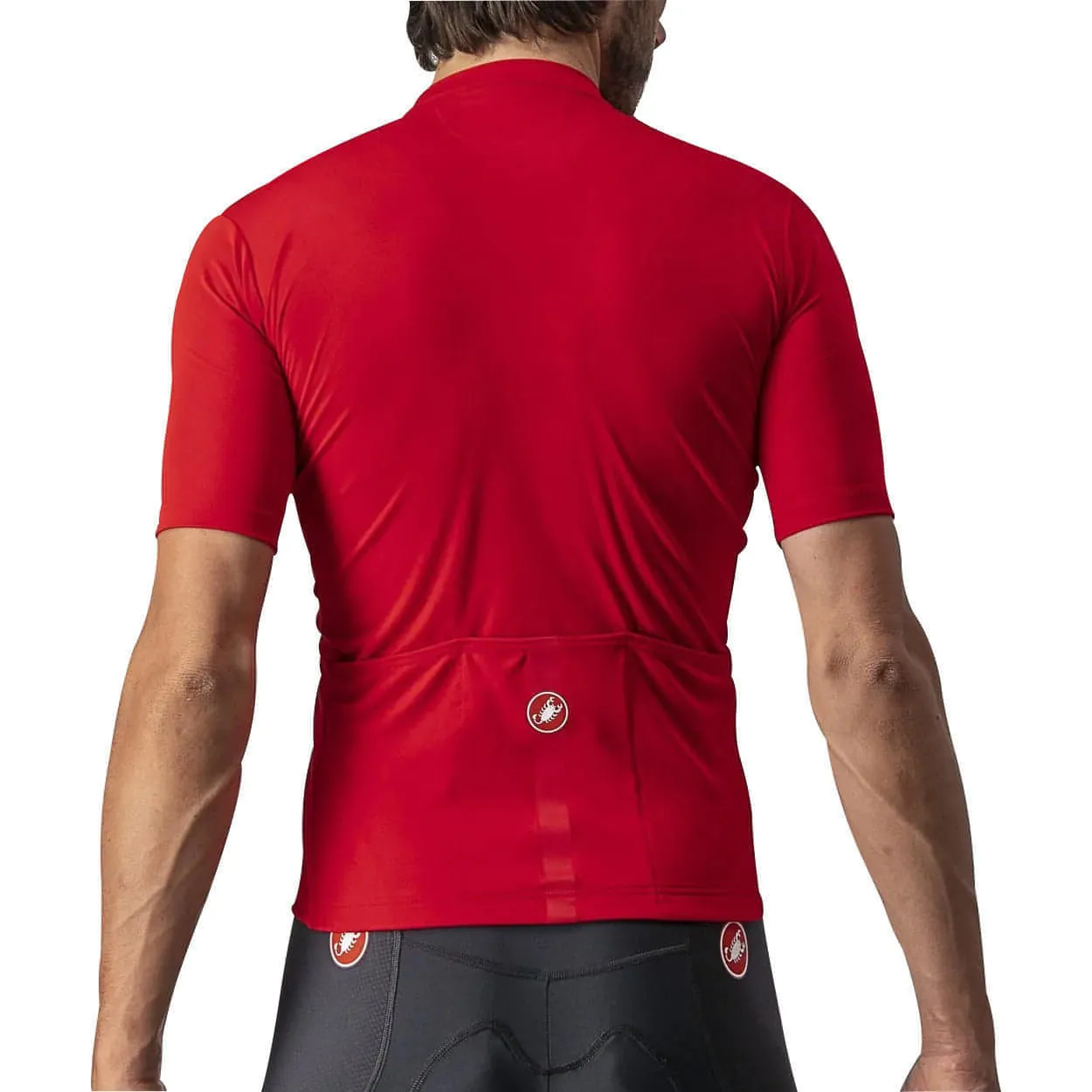 Castelli Classifica Short Sleeve Mens Cycling Jersey - Red Low Profile Silhouette