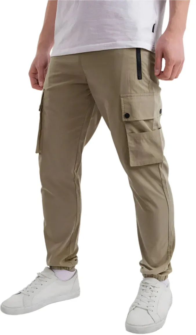 Packable Fit Soulstar Combat Mens Cargo Pants - Beige
