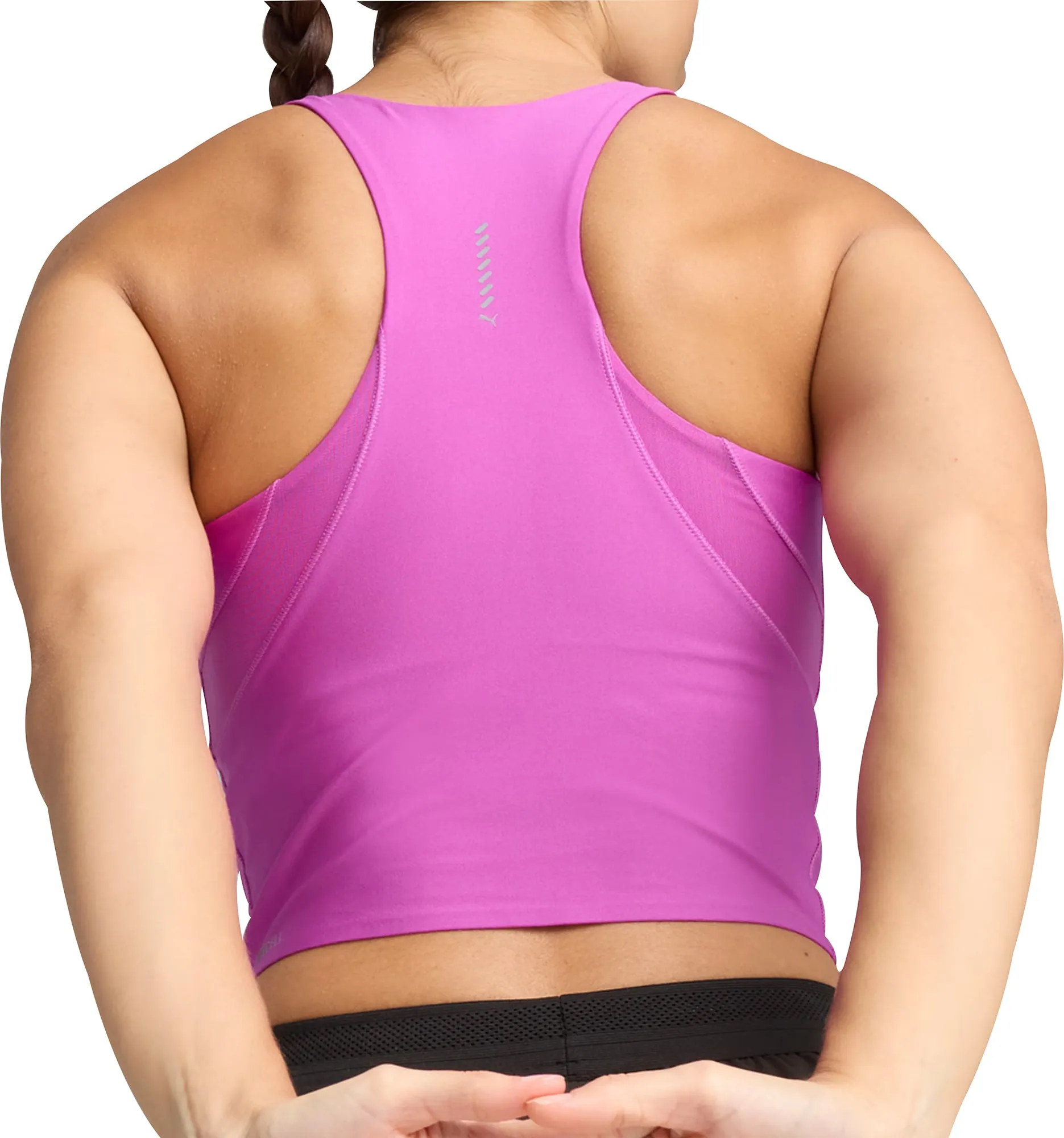 Puma Raceday UltraForm Womens Running Crop Top - Purple Matte Look