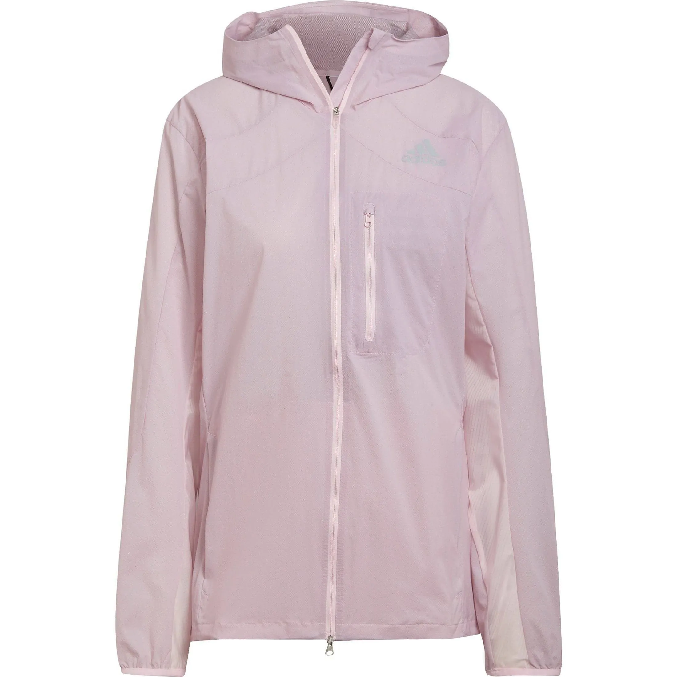Quick Closure adidas Adizero Marathon Mens Running Jacket - Pink