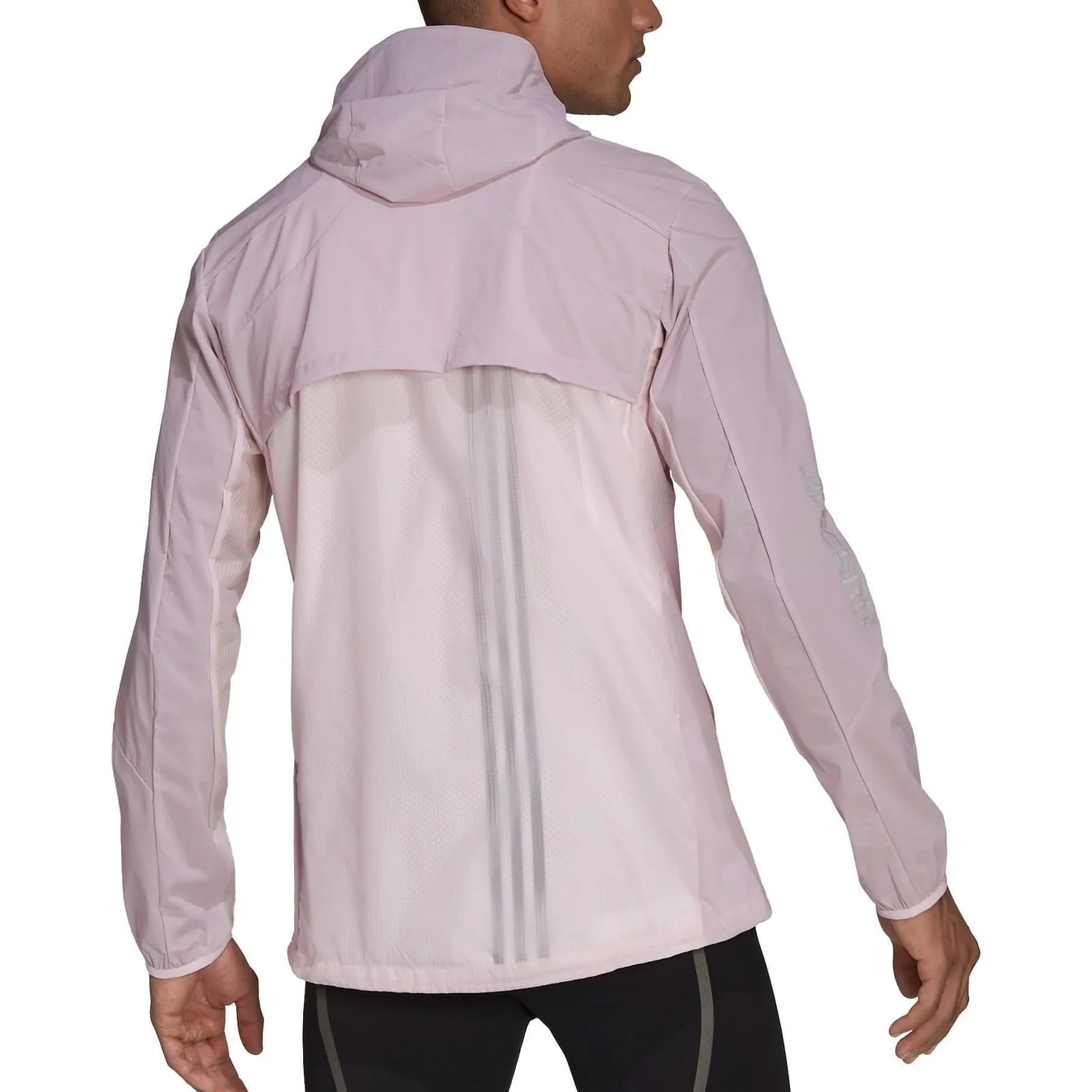 adidas Adizero Marathon Mens Running Jacket - Pink Cool Day